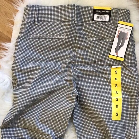 NWT Hilary Radley Pants Ankle Cropped White Back Combo Small - Picture 4 of 5